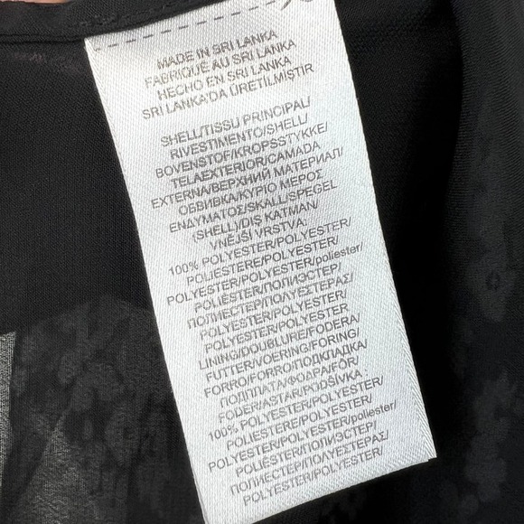 Ralph Lauren Floral Sheer Chiffon Blouse LRL Large Y2K Fairy Whimsigoth Western - Picture 8 of 8